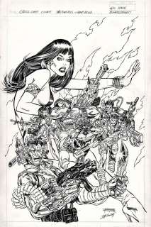 Gil Kane - wetworks / vampirella #1 cover (1997)