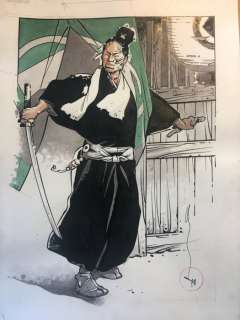 Michetz, Marc | Michetz, Marc - Dessin original couleur - Kogaratsu au sabre - (2019) | Catawiki