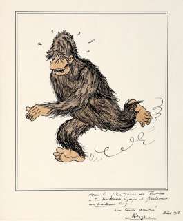 Hergé | Tintin, illustration Ã  l’encre de Chine et Ã … | Millon