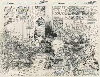 PROPHET Issue #7 Double Page Splash | ComicConnect