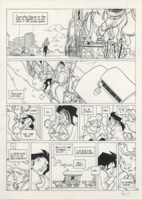 Cyril Pedrosa | Ring Circus, tome 4, Les Révoltés, planche 45 | Galerie 9ème Art