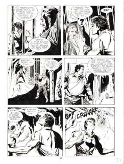 Raffaele Della Monica | Zagor n. 399 - 6x R.Della Monica - Tavola Originale "il Principe della Notte" - Page volante - EO - (1998) | Catawiki