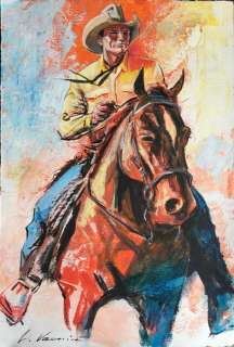 Luca Vannini | Tex - Luca Vannini - illustrazione originale - Page volante | Catawiki