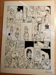 Gabriele Di Caro | Tavola originale e firmata - Tavola n.15 del fumetto "Les arcanes de la maison Fleury-Le Rossignol" - Page volante - Exemplaire unique - (2020) | Catawiki