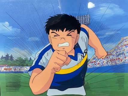 Tsuchida Production | Captain Tsubasa (1983-1986) - 2 Original animation cels and drawings | Catawiki