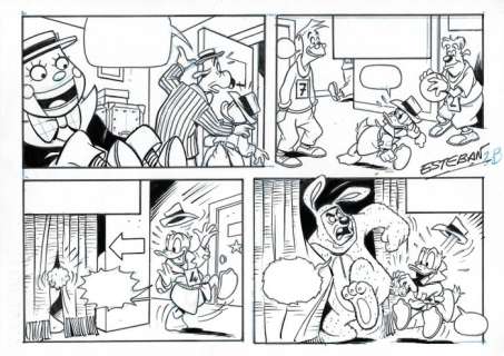 Esteban | Esteban - Original Comic Page - Donald Duck | Catawiki