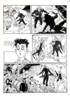 Nicola Mari | Nathan Never - Nicola Mari Tavola originale - Page volante - Exemplaire unique | Catawiki