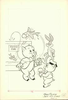 Disney Studio Porky Pig #78 | Disney Studio, - PORKY PIG #78, Cover Art (Sept 1977) | Russ Cochran