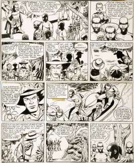 Hubinon | Tiger Joe, planche n°122 Ã  l’encre de Chine … | Millon