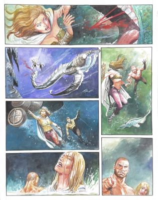April Kusbiantoro, original page Saul 2 “End Station” plate 5 | Comic Art Masters