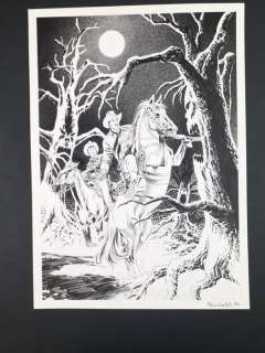 Fabio Civitelli | Tex - Fabio Civitelli - Illustrazione Originale "Horror Tex" - Firmata - Page volante - Exemplaire unique - (1994) | Catawiki