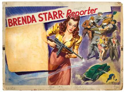 â€œBRENDA STARR - REPORTERâ€ HALF-SHEET MOVIE POSTER ORIGINAL ART. | Hake’s