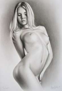 Yaroslav Novostavskiy | Pin Up - Y. Novostavskiy - original dry brush "Svetla" A3 - (2021) | Catawiki