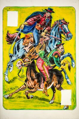 DEL PRINCIPE NICOLA (1927 - 2002) - 10 of Diamonds - PLAYING CARDS FOR LE NUVOLE PARLANTI | Capitolium Art