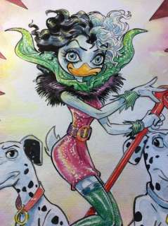 Alessandro Gottardo | Alessandro Gottardo - â€œCruella de Duckâ€ - Page volante - (2021) | Catawiki