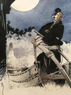 Michetz, Marc | Michetz, Marc - Dessin original couleur - Kogaratsu - Le Bateau sous la lune - (2019) | Catawiki