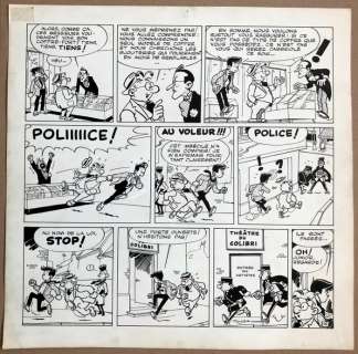 Greg | Greg - Originele pagina - Luc Junior - Bijoux volés - (1959/1963) | Catawiki