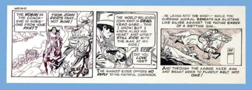 â€œTHE LONE RANGERâ€ GIL KANE DAILY STRIP ORIGINAL ART. | Hake’s