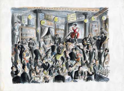 Catel - KIKI DE MONTPARNASSE – Dessin original pour une expo à Saint-Quentin – R20