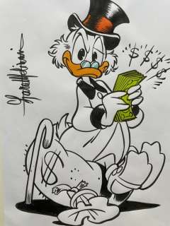 Lara Molinari | Disney - "Zio Paperone" - Page volante - Exemplaire unique - (2018) | Catawiki