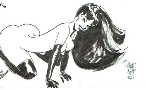 Jordi Bernet | Chiara di Notte - J. Bernet - illustrazione originale - Page volante | Catawiki