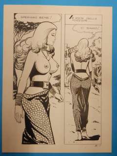 Birago Balzano | Zora la Vampira n. 85 - B.Balzano - Tavola Originale "Non in bocca" - Page volante - Exemplaire unique - (1976) | Catawiki