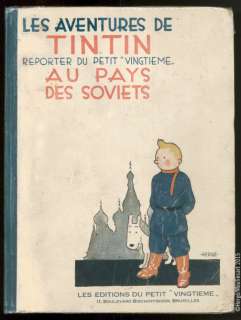 Hergé | TINTIN 01. TINTIN AU PAYS DES SOVIETS . Tirage du 6e mille. Les | Coutau Bégarie