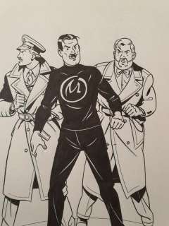 Cailleaux, Christian - Cailleaux, Christian - Dessin original - Blake et Mortimer T27 - Le Cri du Moloch - Expo BD Boum Blois - (2020)