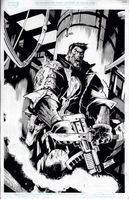 Punisher #3 Cover Art, Gerardo Sandoval | Comix Art Studio