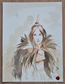 Alexe | Alexe - Dessin original couleur - Indienne | Catawiki