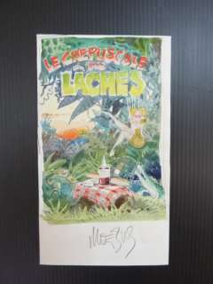 Moebius | Moebius - Originele aquarel - Le Crépuscule des lÃ¢ches - (1990) | Catawiki