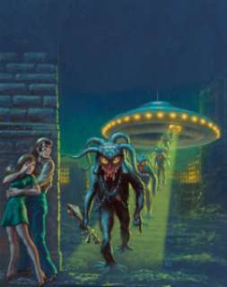 Kelly Freas (American, 1922-2005)
 Day of the Triffids, Unknown Worlds of Science Fiction #1 cover, January 1975
 Acryli... | Heritage