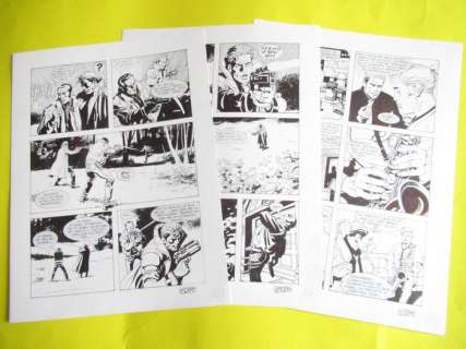 Germano Bonazzi | Nathan Never n.84 ’’ Midnight Blues’’ pag. 26-27-37 - G. Bonazzi Original Art n. 3 Tavole Originali - (1998) | Catawiki