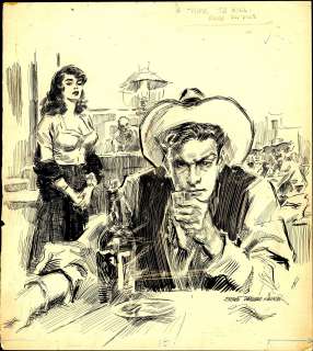 E.R. Kinstler | Kinstler - "A TIME TO KILL", RANGE ROMANCES, Signed (July 1940s) | Russ Cochran