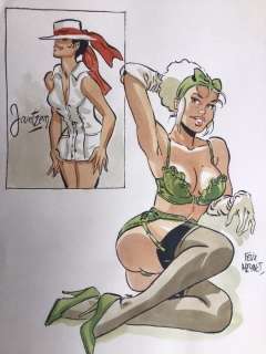 Meynet, Félix | Meynet, Félix - Dessin original couleur - Mirabelle - Mode de Paris : Jantzen | Catawiki