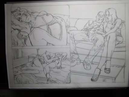 Xavier Duvet | Feminisation - Dessin original - Format: 42 x 30 cm. | Catawiki