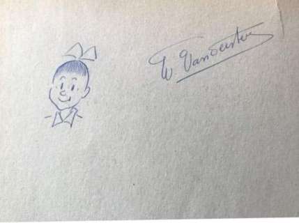 Studio Vandersteen / Willy Vandersteen | Suske en Wiske VK-130 - De steensnoepers + dédicace Wiske door Willy Vandersteen - B - EO - (1972) | Catawiki