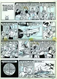 Encre de Chine et crayon bleu avec couleurs au dos pour la planche 21 | Millon