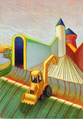 Lorenzo Mattotti | Trattori I, Progetto Carraro Cultura, 2025 | Philippe Labaune Gallery