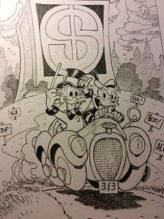 Alessandro Gottardo | Donald Duck - â€œUna corsa verso l’avventuraâ€ - Exemplaire unique - (2021/2021) | Catawiki