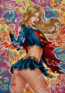 Alberto Ricardo | Superwoman - Original drawing in colour - Size: 50 x 70 cm - (2021) | Catawiki