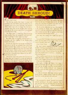DEATH SHROUD!, HAUNT OF FEAR #16, Text Story (Jul-Aug 1950) NO RESERVE! | Russ Cochran