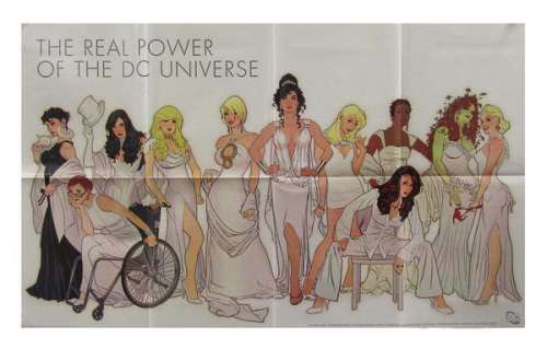 The Real Power of the DC Universe Promotional Poster by Adam Hughes | mycomicshop.com