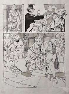 Carlo Ambrosini - Diva "Satanica" #9 - Carlo Ambrosini - tavola originale - Page volante - Exemplaire unique - (1990)