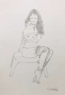 Giovanna Casotto | Giovanna Casotto - illustrazione originale a matita - 25x35 - firmata - Page volante (2021) | Catawiki