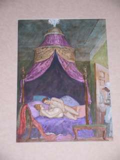 Erich Von Gã¶Tha | Erich von GÃ¶tha - Dessin érotique original en couleur (publié) - Journal de Sartine - (2007) | Catawiki