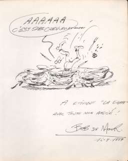 De Moor (Bob) | Illustration au feutre noire sur feuille extraite … | Millon