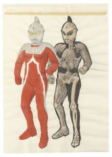 Ultraman hand-drawn color Hanken Genga (Line-art is printed) | Mandarake (Big Web)