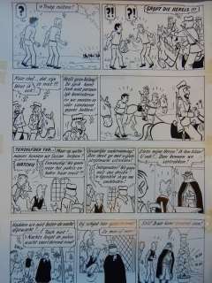 Pom (Jozef Van Hove) | Piet Pienter en Bert Bibber 12 - Originele pagina (p.25) - Storm over Akhabakhadar - (1959) | Catawiki