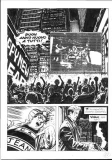 Roberto de Angelis | Nathan Never n. 202 - Roberto De Angelis - Tavola Originale "La torre dell’orologio" - Page volante - Exemplaire unique - (2008) | Catawiki